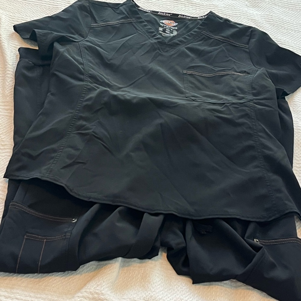 Dickies Black Medical Scrub Set